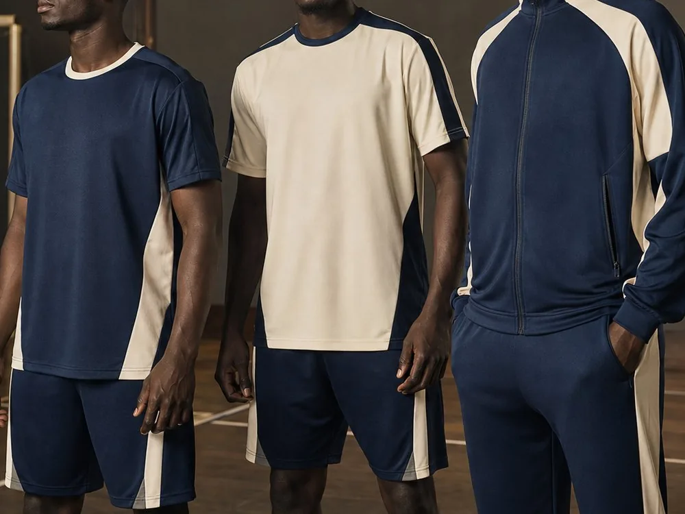 Détail de la gamme Tenues sportives — illustration générée